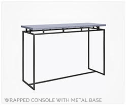 Fine Furniture Console + Metal Base