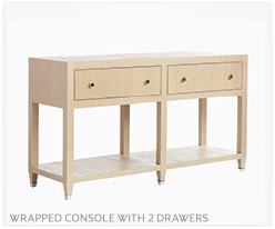 Fine Furniture Console With 2 Drawers