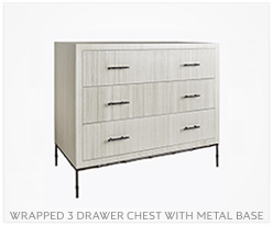 Fine Furniture 3 Drawers with metal base