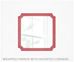 Fine Furniture Mirror With Inverted Corners