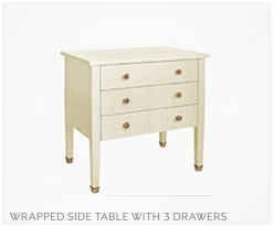 Fine Furniture SideTable With 3Drawers