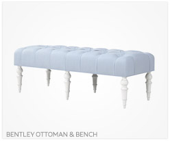 Fine Furniture Bentley Ottoman and Bench