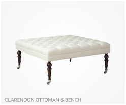 Fine Furniture Clarendon Ottoman and Bench