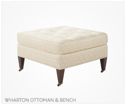 Fine Furniture Wharton Ottoman and Bench