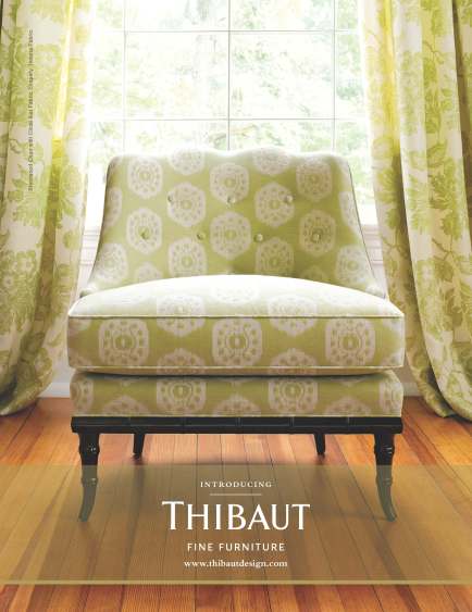 Thibaut Fine Furniture - Circle Ikat Green inspiration big image