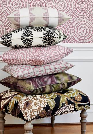 Thibaut Design Plum & Charcoal Group in Paramount