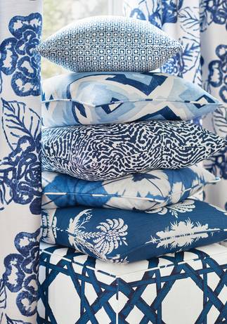Thibaut Design Blue Pillows in Summer House