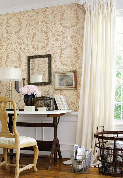 Fashion-Forward Damask Wallpapers are Reinvented in Thibaut's Damask Resource Volume 3