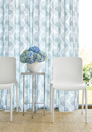 Thibaut Design Cyclone Embroidery in Aura