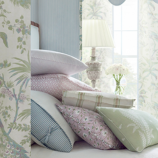 Thibaut Design Green and Lavender Color Story in Bristol