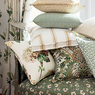 Thibaut Design Soft Gold and Green Color Story in Bristol