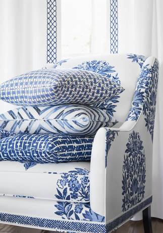 Thibaut Design Blue Color Series in Canopy