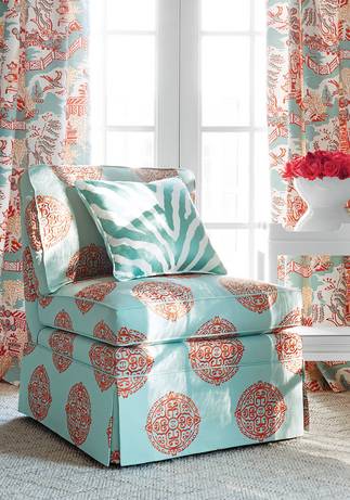 Thibaut Design Halie Circle Embroidery in Enchantment
