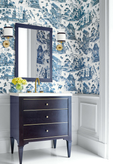 Grand Palace Wallpaper from Bathroom & Powder Room Collection
