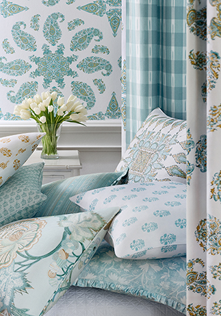 Thibaut Design Seaglass Color Story in Indienne