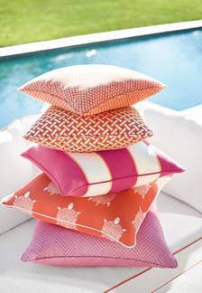 Orange Pillows from Portico Collection