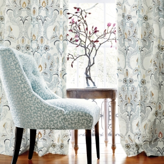 Thibaut Design Trumpet Embroidery in Symphony