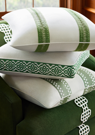 Thibaut Design Emerald Color Story in Tapes & Trims: Volume 3