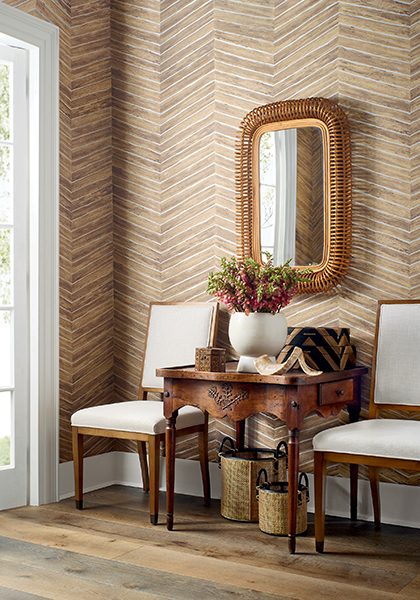 Wood Herringbone from Palm Grove Collection