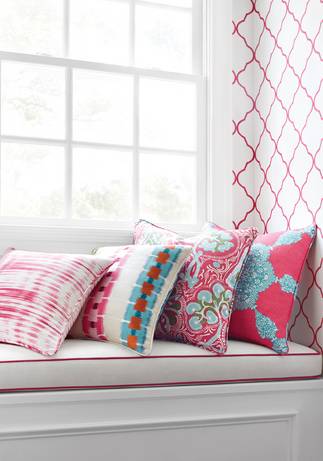 Thibaut Design Pink Group in Trade Routes
