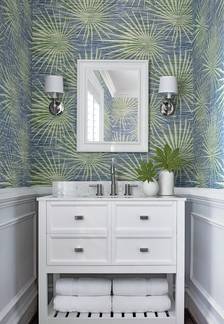 Palm Frond from Bathroom & Powder Room Collection