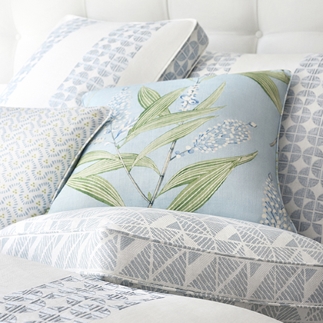 Thibaut Design Soft Blue Color Series in Willow Tree