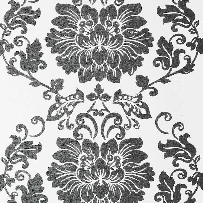 AT1459 ST. GERMAIN Wallpaper Black on White from the Anna French Lyric  collection