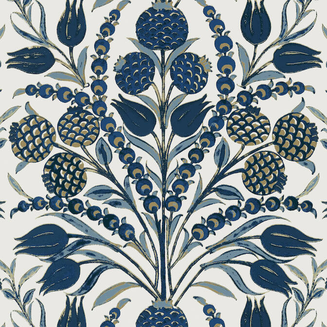 CORNEILA, Navy, T72603, Collection Chestnut Hill from Thibaut